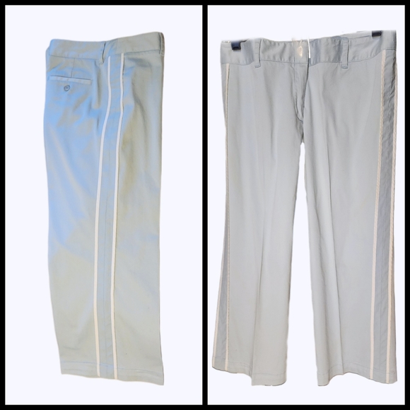 BCBGMaxAzria Side Piping Stripe Cotton Capri Pants - Picture 14 of 16